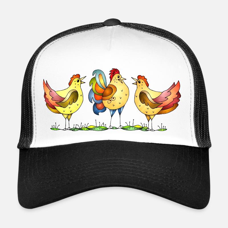 Hens and rooster Trucker Cap