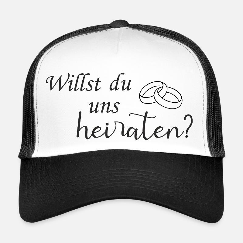 Willst du uns heiraten Trucker Cap