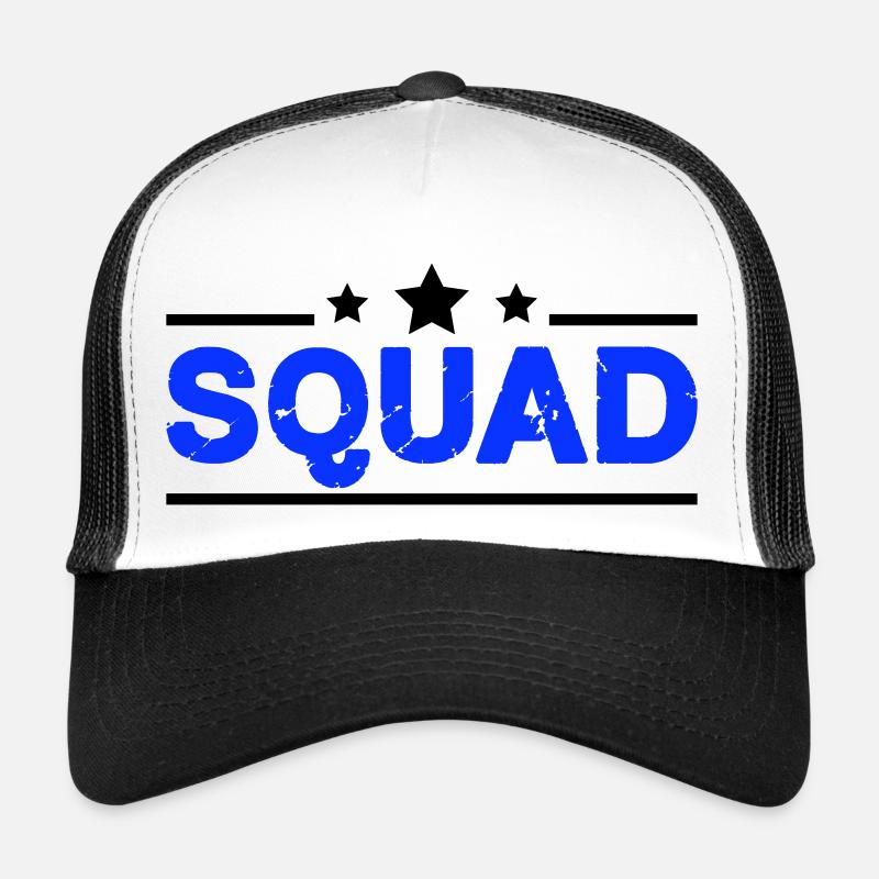 squad - Trucker Cap - Weiß/Schwarz