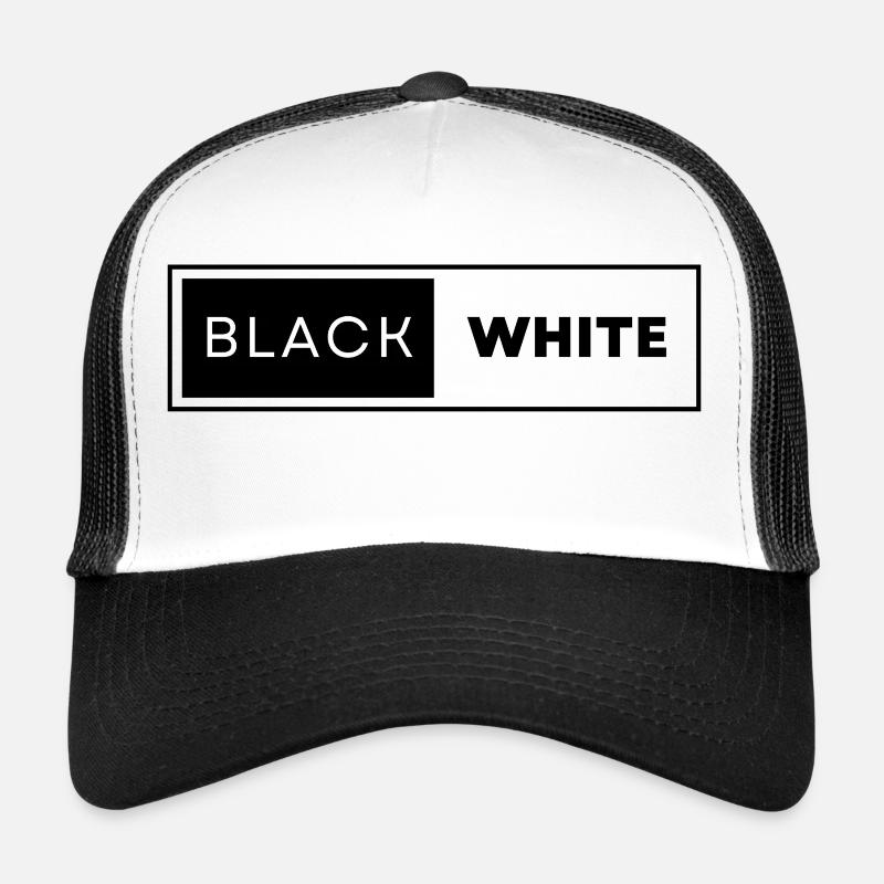 Black and White Trucker Cap