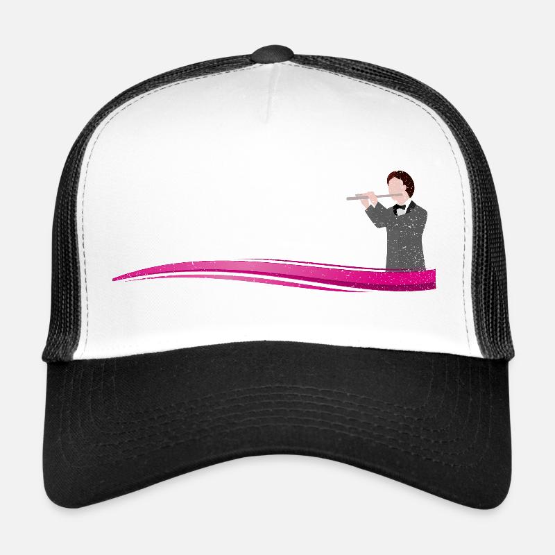 Flutist on Wave | Flute player on a wave Trucker Cap