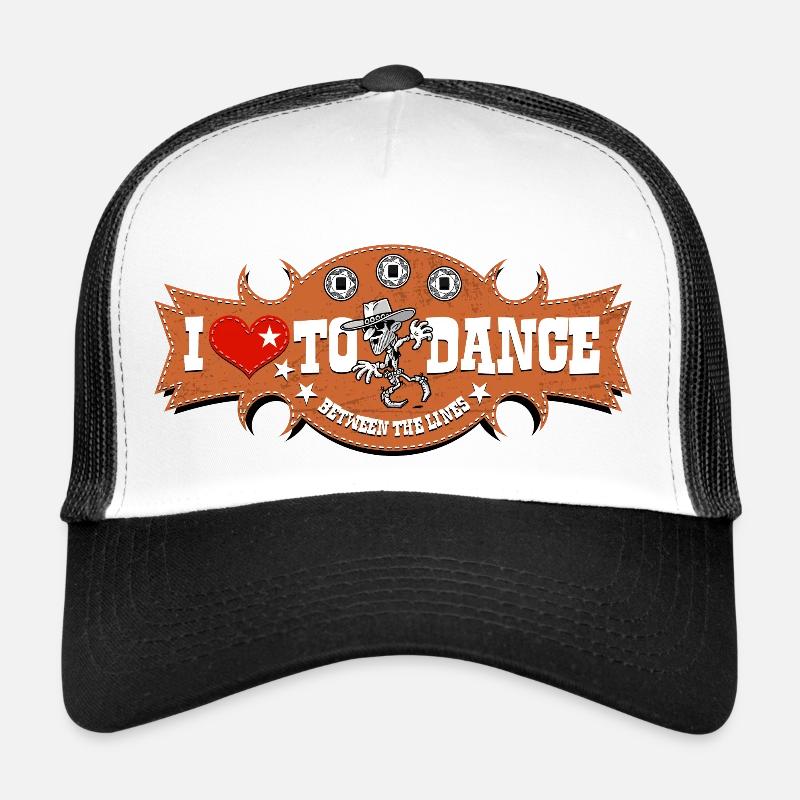 1245 entre les lignes blanches Casquette trucker 