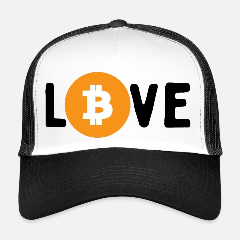 Love Bitcoin - Trucker Cap - Weiß/Schwarz