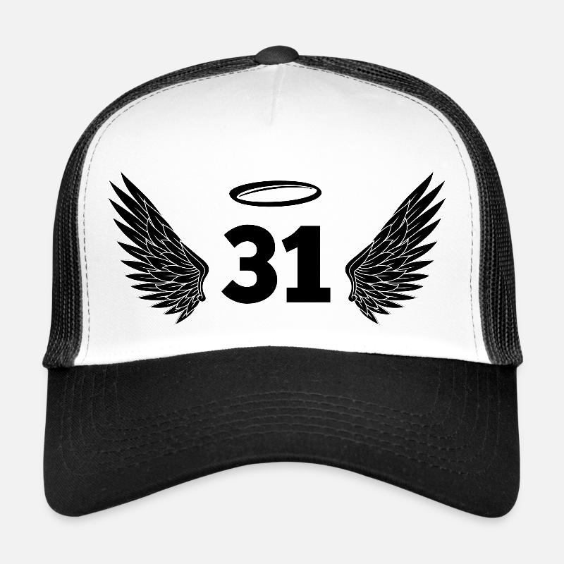 Numéro 31 ange - 31e anniversaire ailes Casquette trucker 