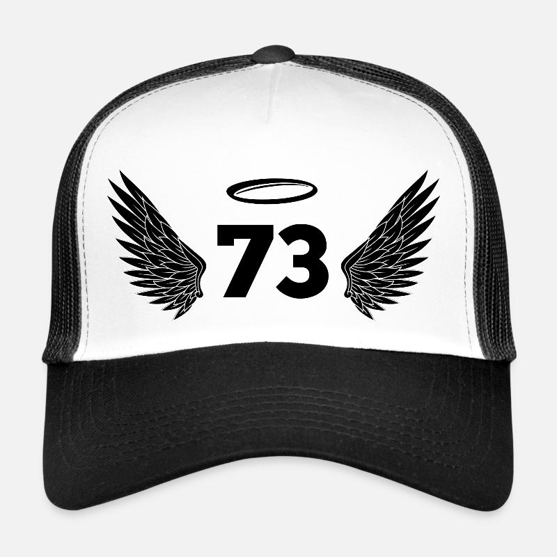 Numéro 73 ange - 73e anniversaire ailes Casquette trucker 