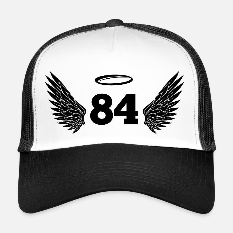 Numéro 84 ange - 84e anniversaire ailes Casquette trucker 