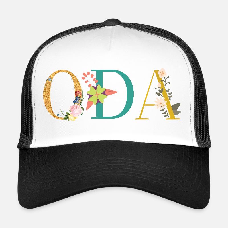 ODA Name mit Blumen geschmückt Trucker Cap
