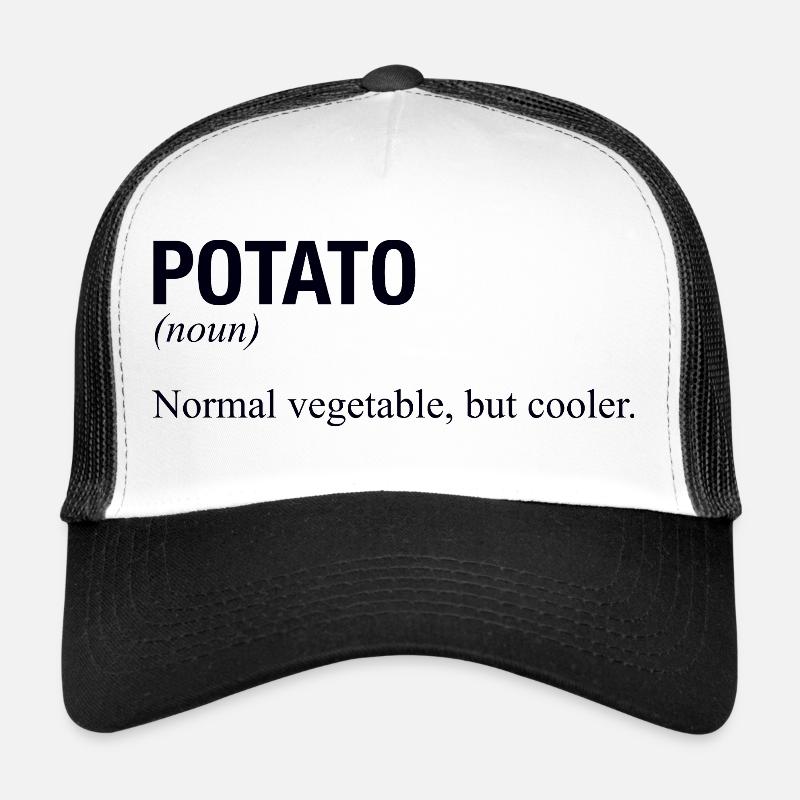 POTATO Kartoffel - Trucker Cap - Weiß/Schwarz