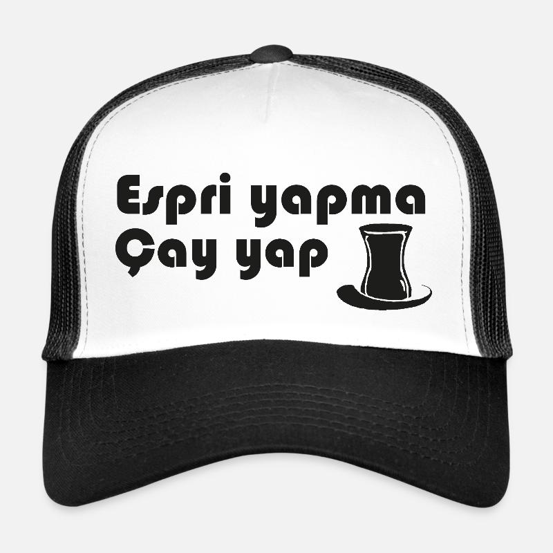 Esprii yapma Cay yap - Trucker Cap - white/black