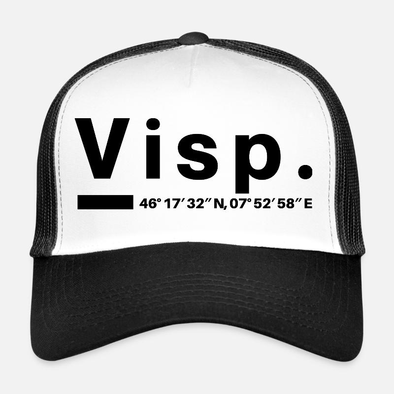 Visp Koordinaten Schweiz Wallis Visper Visperin Trucker Cap