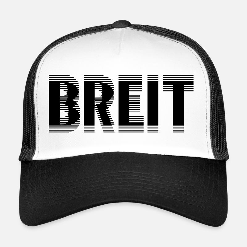 Breit Black by Falsches Design Trucker Cap