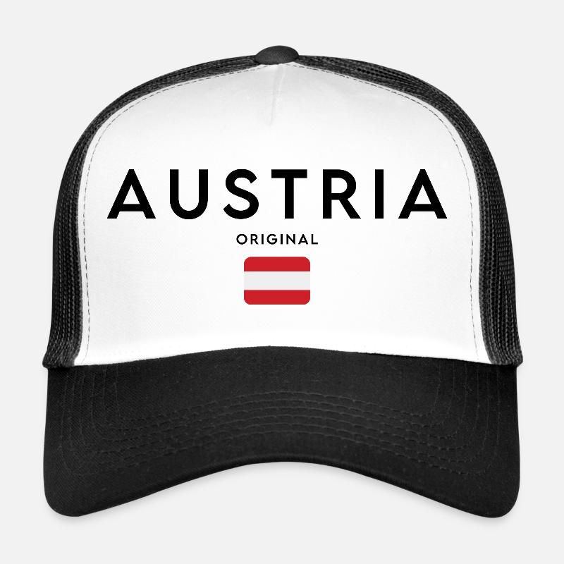 Austrian pride, minimalist sleek design Trucker Cap