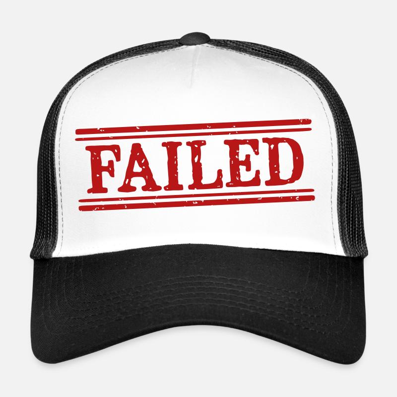 Échec de la conception du timbre grunge Casquette trucker 