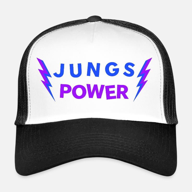 JUNGS POWER - Glücksbringer Jungen Männer Trucker Cap