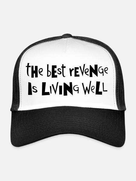Best revenge ... by Cean - Trucker Cap - white/black - Front