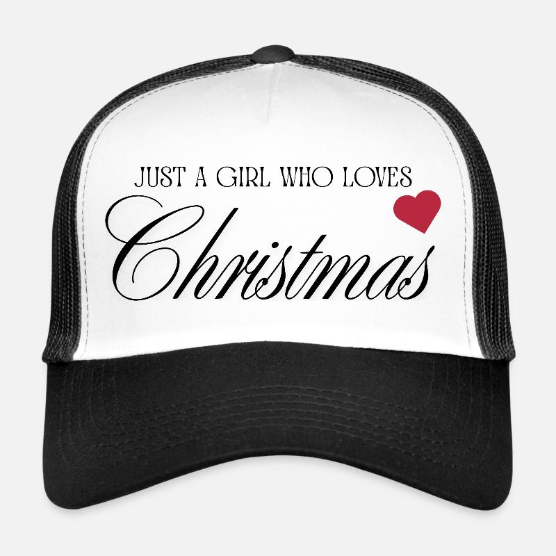 Heart message on black background - Trucker Cap - white/black