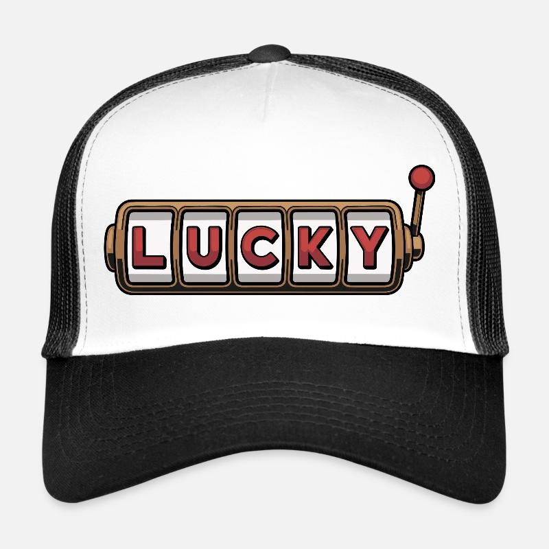 Conception de machine à sous chanceuse Casquette trucker 