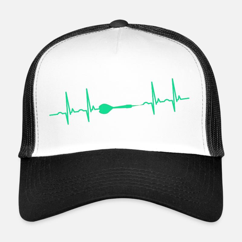 Dart Darter Darten - Trucker Cap - Weiß/Schwarz