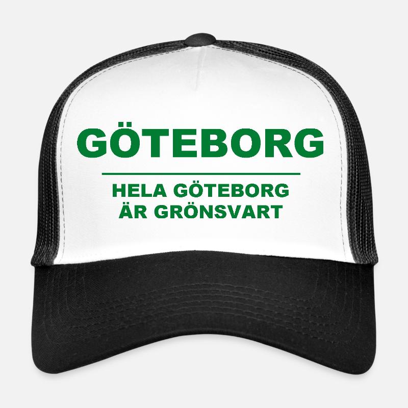 Göteborg - L’ensemble de Göteborg est vert-noir Casquette trucker 