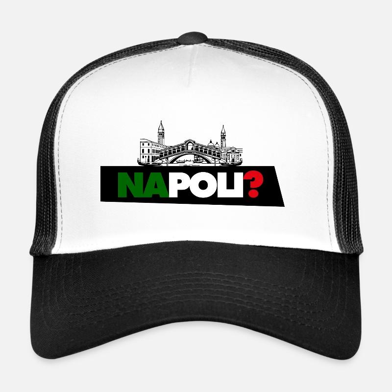 Neapel? - Trucker Cap - Weiß/Schwarz