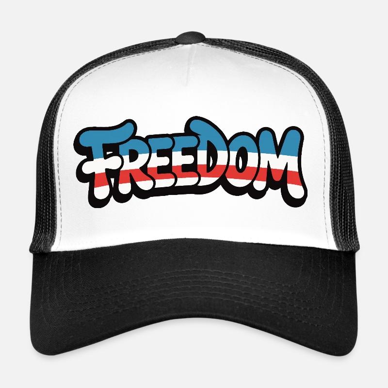 Freedom Typografie Statement Design Trucker Cap