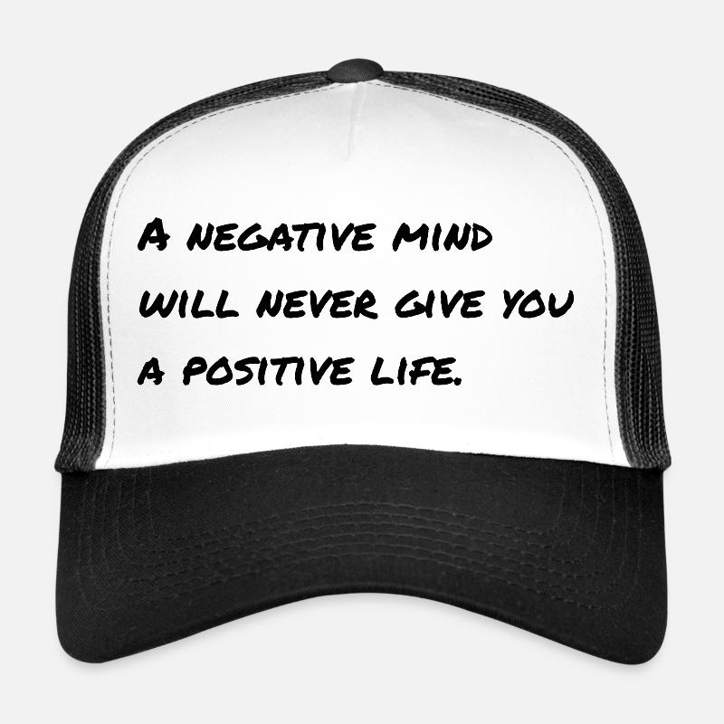 Motivierender Spruch Englisch  - Trucker Cap - Weiß/Schwarz