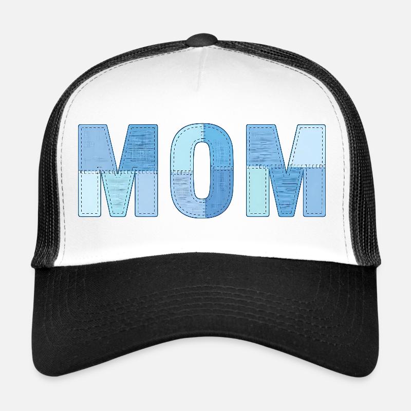 MOM Patchwork Denim Style Casquette trucker 