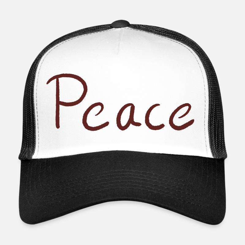 Frieden im Handletter-Stil Trucker Cap