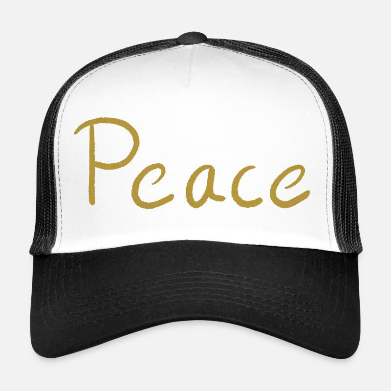 Frieden Goldschrift Pinsel Trucker Cap