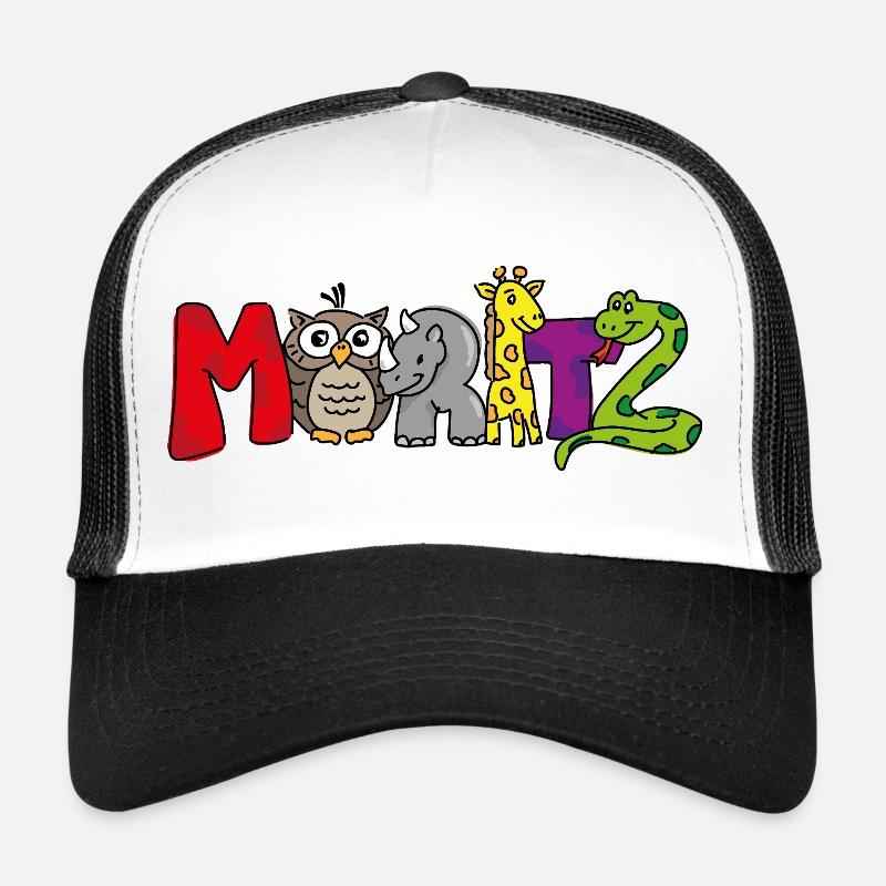 Moritz - Casquette trucker  - blanc/noir