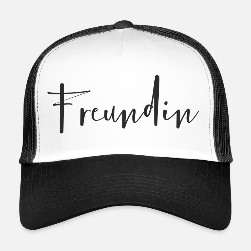 Girlfriend – Loving Text Design Trucker Cap