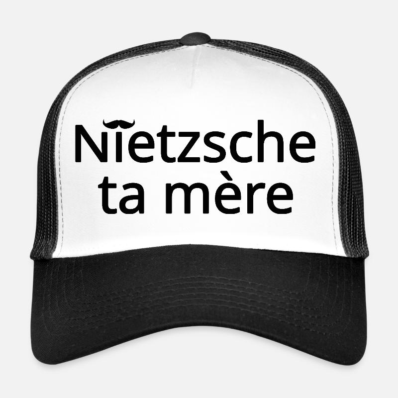 Nietzsche ta mère Noir Casquette trucker 