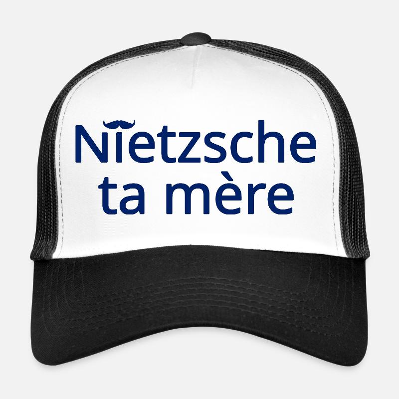 Nietzsche ta mère Bleu Casquette trucker 