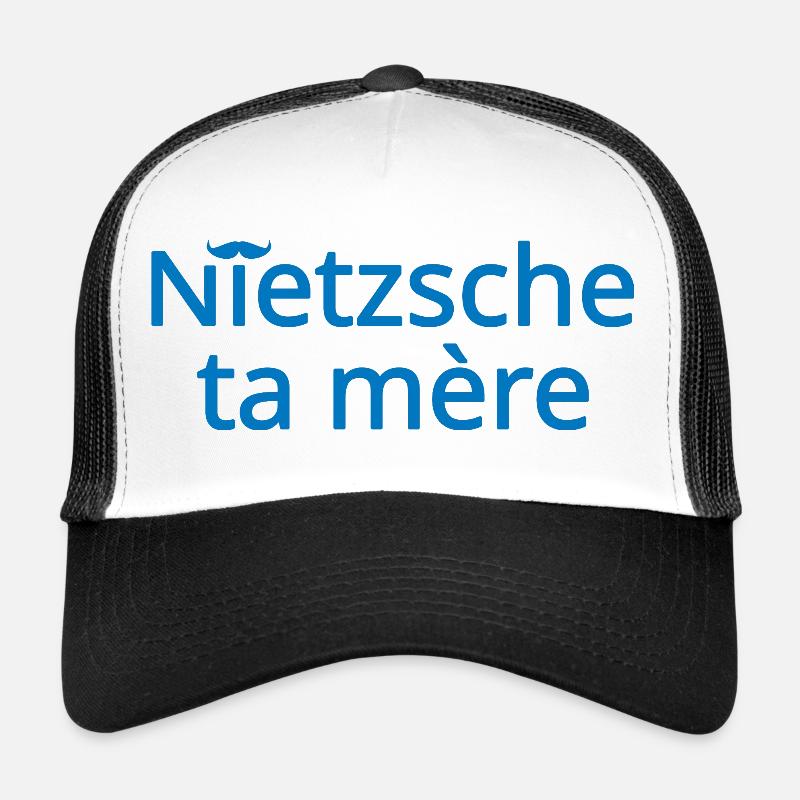 Nietzsche ta mère Bleu Clair Casquette trucker 