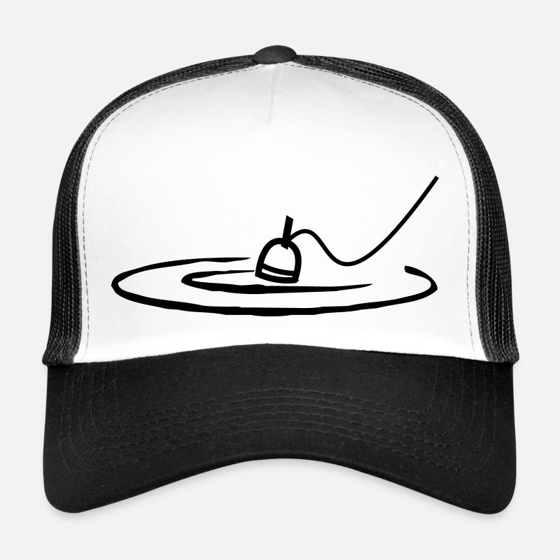 angeln - Trucker Cap - Weiß/Schwarz