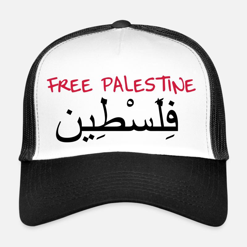 Free Palestine ! - Trucker Cap - white/black