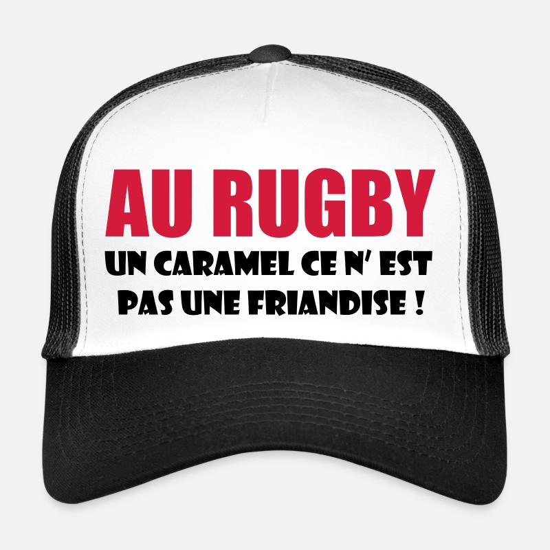rugby - Casquette trucker  - blanc/noir