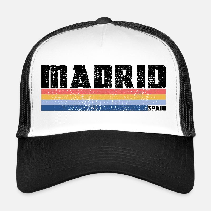 MADRID SHIRT - Trucker Cap - Weiß/Schwarz