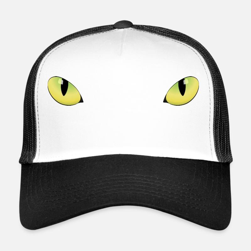 Panthère intérieur - Casquette trucker  - blanc/noir