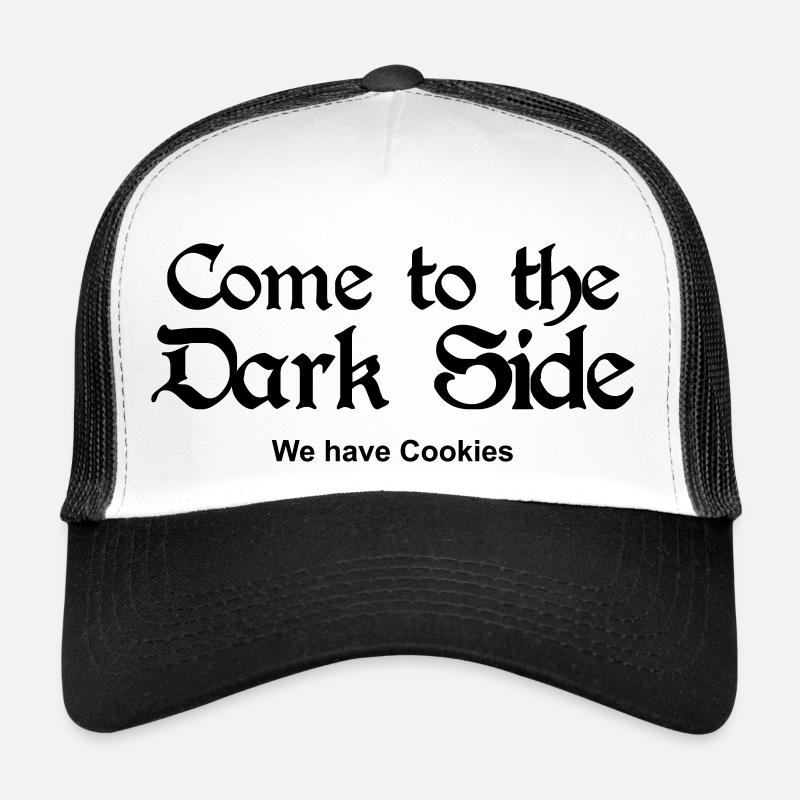 Come to the Dark Side - we have Cookies - Trucker Cap - Weiß/Schwarz