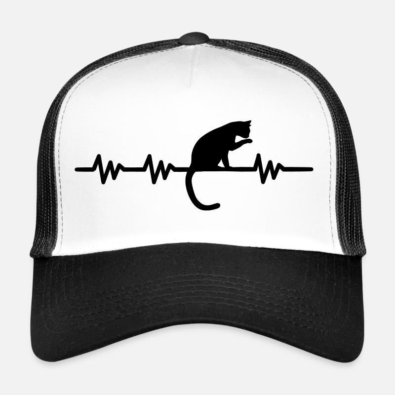 Heartbeat - cat Trucker Cap