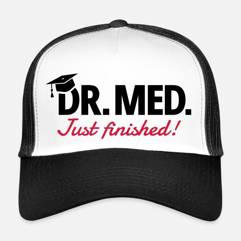 Médecin - Casquette trucker  - blanc/noir