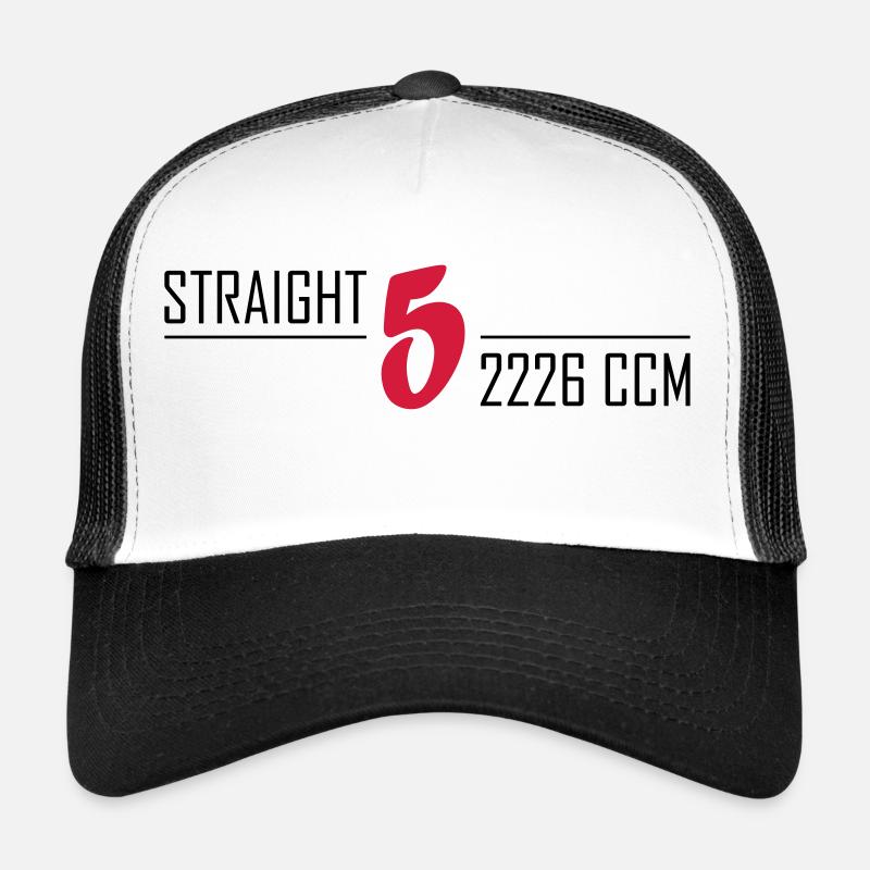 Straight Five - Trucker Cap - Weiß/Schwarz