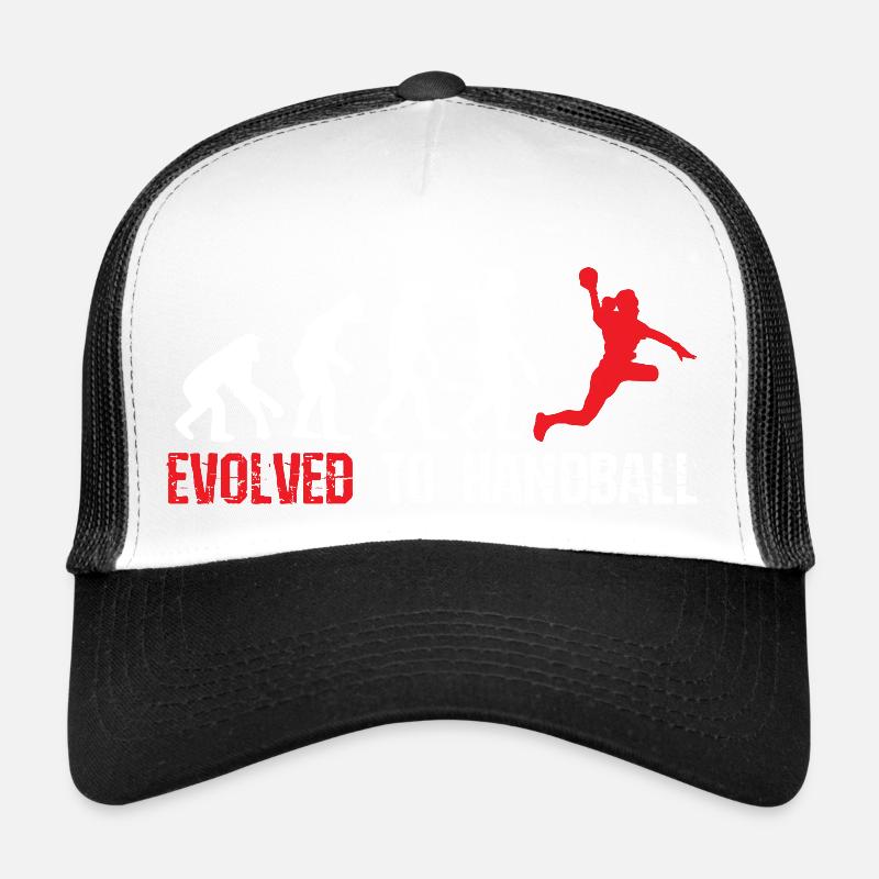 Entwickelt zum Handball Evolution - Trucker Cap - Weiß/Schwarz