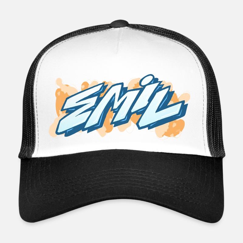 emil graffiti prénom Casquette trucker 