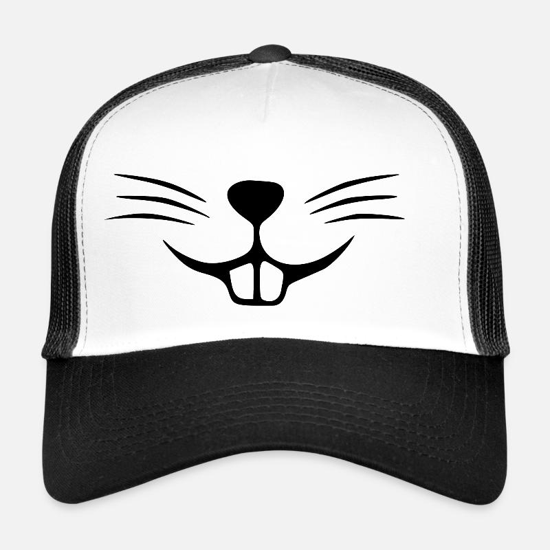 Rabbit face. Rabbit nose. Rabbit teeth Trucker Cap