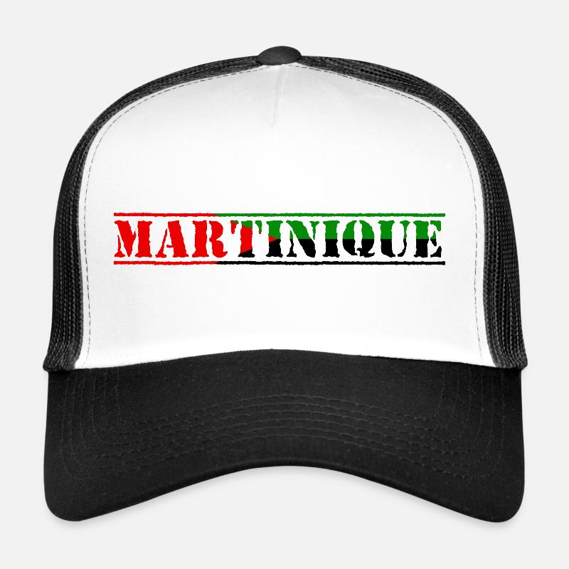 Martinique red green black Trucker Cap