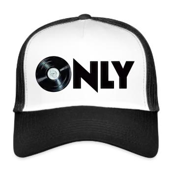 vinyl only - Trucker Cap - Weiß/Schwarz - Vorne