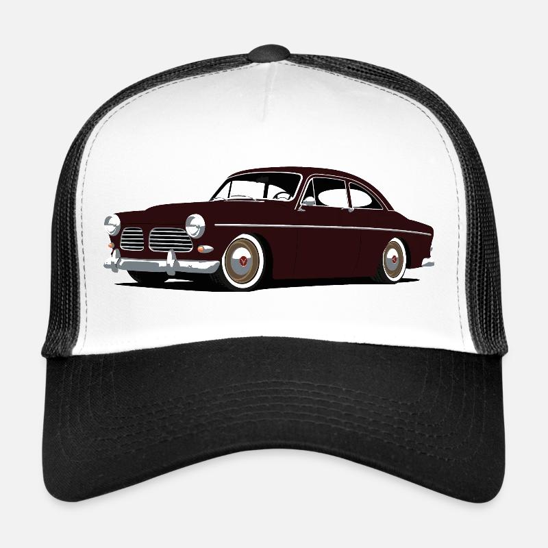120er Serie Single Custom - Trucker Cap - Weiß/Schwarz