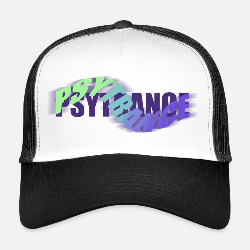 PSYTRANCE - Trucker Cap - white/black
